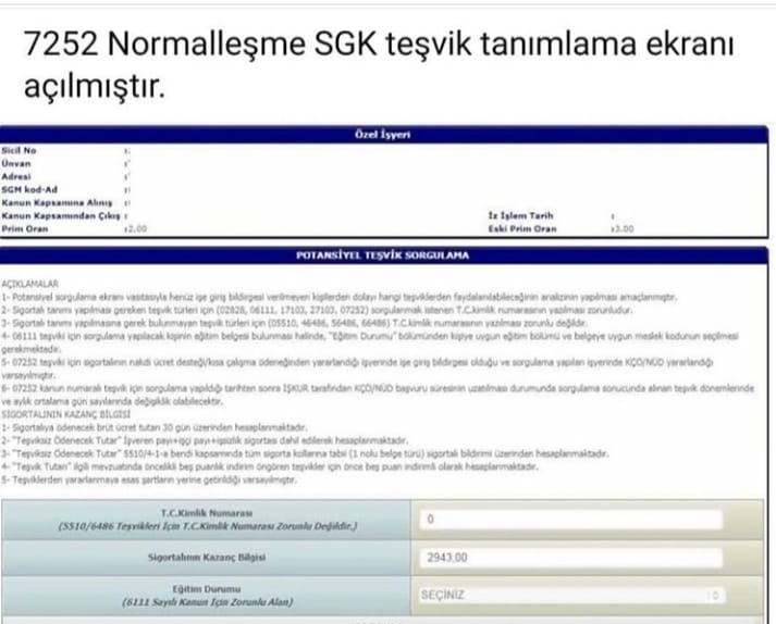 7252 Normalleşme Desteği Başvurusu Nasıl Yapılır?